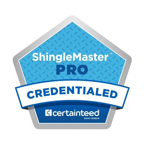 CertainTeed ShingleMaster PRO credentialed contractor badge